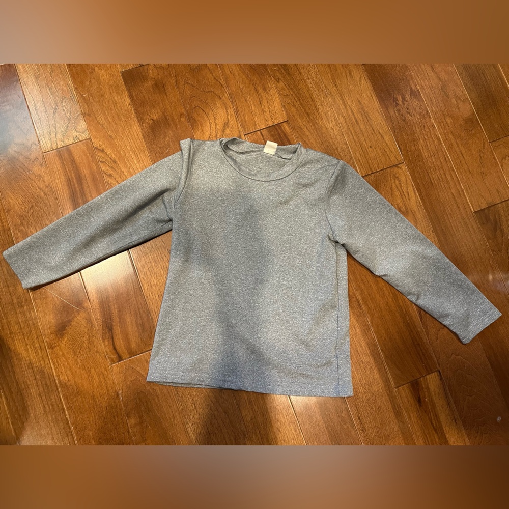 Gray Long Sleeve Kids Tee